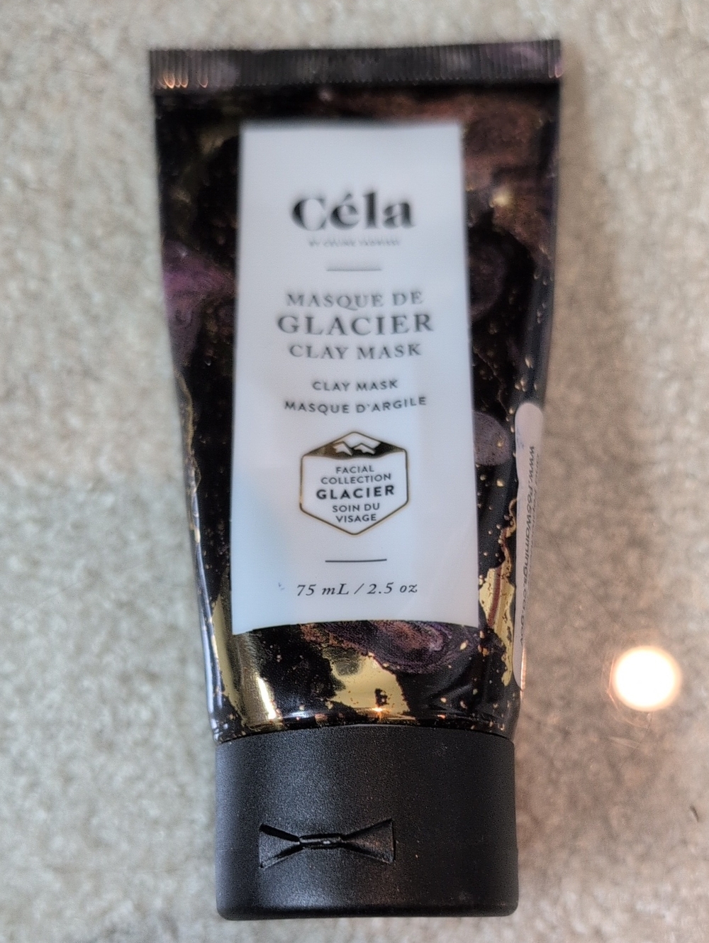 Cēla Masque de Glacier Clay Mask — Black & Gold
